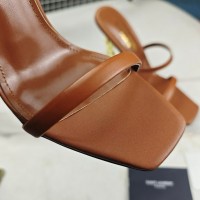 Кожаные босоножки Saint Laurent Opyum PREMIUM качества