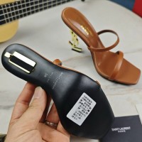 Кожаные босоножки Saint Laurent Opyum PREMIUM качества