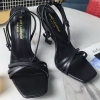 Кожаные босоножки Saint Laurent Opyum PREMIUM качества