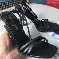 Кожаные босоножки Saint Laurent Opyum PREMIUM качества