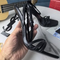 Кожаные босоножки Saint Laurent Opyum PREMIUM качества