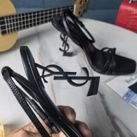 Кожаные босоножки Saint Laurent Opyum PREMIUM качества
