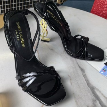 Кожаные босоножки Saint Laurent Opyum PREMIUM качества