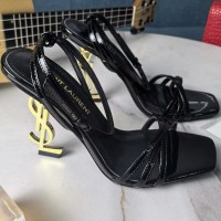 Кожаные босоножки Saint Laurent Opyum PREMIUM качества