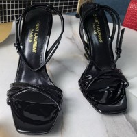 Кожаные босоножки Saint Laurent Opyum PREMIUM качества