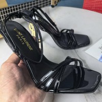 Кожаные босоножки Saint Laurent Opyum PREMIUM качества