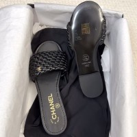 Кожаные сандалии Chanel с плетеным узором PREMIUM качества