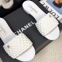 Кожаные сандалии Chanel с плетеным узором PREMIUM качества