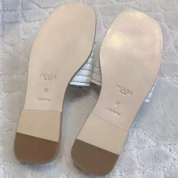 Сандалии Prada с ажурной отделкой