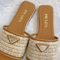 Сандалии Prada с ажурной отделкой