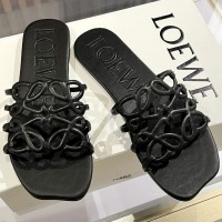 Шлепанцы Loewe Petal с декором Anagram PREMIUM качества