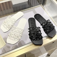 Шлепанцы Loewe Petal с декором Anagram PREMIUM качества