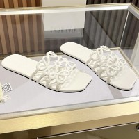 Шлепанцы Loewe Petal с декором Anagram PREMIUM качества