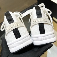 Кроссовки Chanel из замши и трикотажа PREMIUM качества