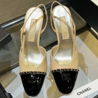 Кожаные туфли Chanel с цепочной отделкой PREMIUM качества