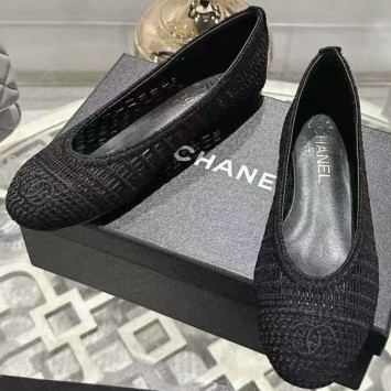 Балетки Chanel с плетеным узором PREMIUM качества