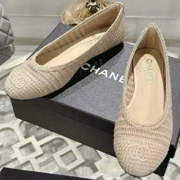 Балетки Chanel с плетеным узором PREMIUM качества