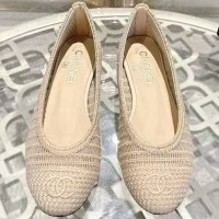 Балетки Chanel с плетеным узором PREMIUM качества