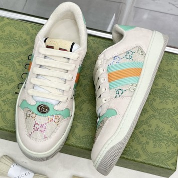 Кроссовки Gucci Screenerс с кристаллами PREMIUM качества