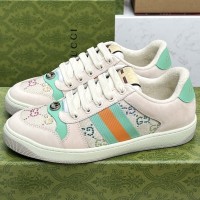 Кроссовки Gucci Screenerс с кристаллами PREMIUM качества