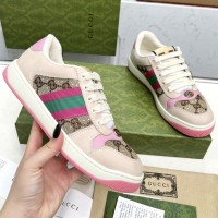 Кроссовки Gucci Screenerс с кристаллами PREMIUM качества