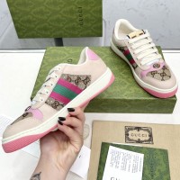 Кроссовки Gucci Screenerс с кристаллами PREMIUM качества