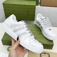 Кроссовки Gucci Screenerс с кристаллами PREMIUM качества