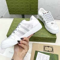 Кроссовки Gucci Screenerс с кристаллами PREMIUM качества