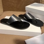 Кожаные шлепанцы The Row PREMIUM качества