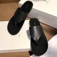 Кожаные шлепанцы The Row PREMIUM качества