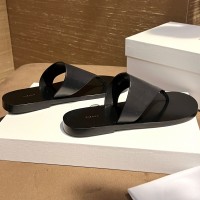 Кожаные шлепанцы The Row PREMIUM качества