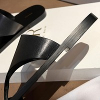 Кожаные шлепанцы The Row PREMIUM качества