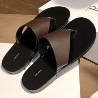 Кожаные шлепанцы The Row PREMIUM качества