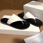 Кожаные шлепанцы The Row PREMIUM качества