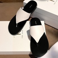 Кожаные шлепанцы The Row PREMIUM качества