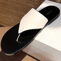 Кожаные шлепанцы The Row PREMIUM качества