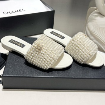 Сандалии Chanel с жемчужными бусинами PREMIUM качества