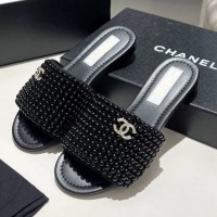 Сандалии Chanel с жемчужными бусинами PREMIUM качества