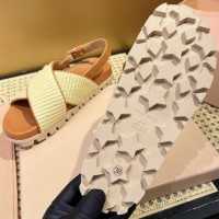 Сандалии Miu Miu с эффектом рафии PREMIUM качества