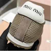 Комбинированные кроссовки Miu Miu с логотипом PREMIUM качества