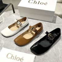 Лакированные балетки Chloe с пряжкой PREMIUM качества