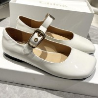 Лакированные балетки Chloe с пряжкой PREMIUM качества