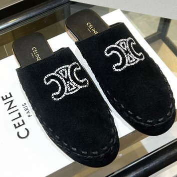 Замшевые сабо Celine Marlou PREMIUM качества