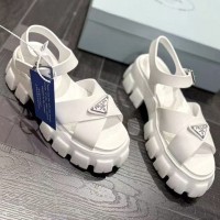 Резиновые сандалии Prada Monolith