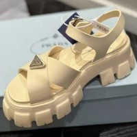 Резиновые сандалии Prada Monolith