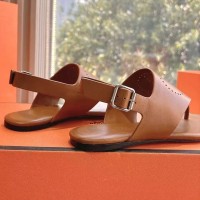 Босоножки Hermes с перфорированным логотипом PREMIUM качества