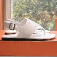 Босоножки Hermes с перфорированным логотипом PREMIUM качества