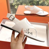 Босоножки Hermes с перфорированным логотипом PREMIUM качества