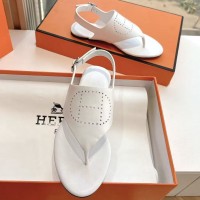 Босоножки Hermes с перфорированным логотипом PREMIUM качества