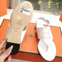Босоножки Hermes с перфорированным логотипом PREMIUM качества